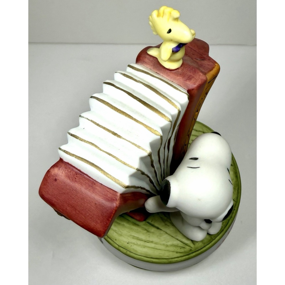 Vintage Sekiguchi PEANUTS Snoopy Japan Music Box Musical Figure Accordion RARE - Picture 15 of 17